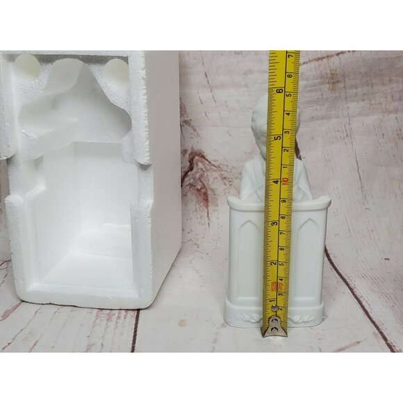 Rare Vintage Dept. 56 I Believe Boy White Porcelain Inspirational Silhouettes Co - Picture 9 of 12